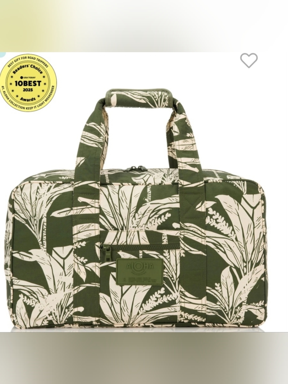 Aloha Collection Weekender Olive Ti Leaf NWOT - Picture 10 of 11